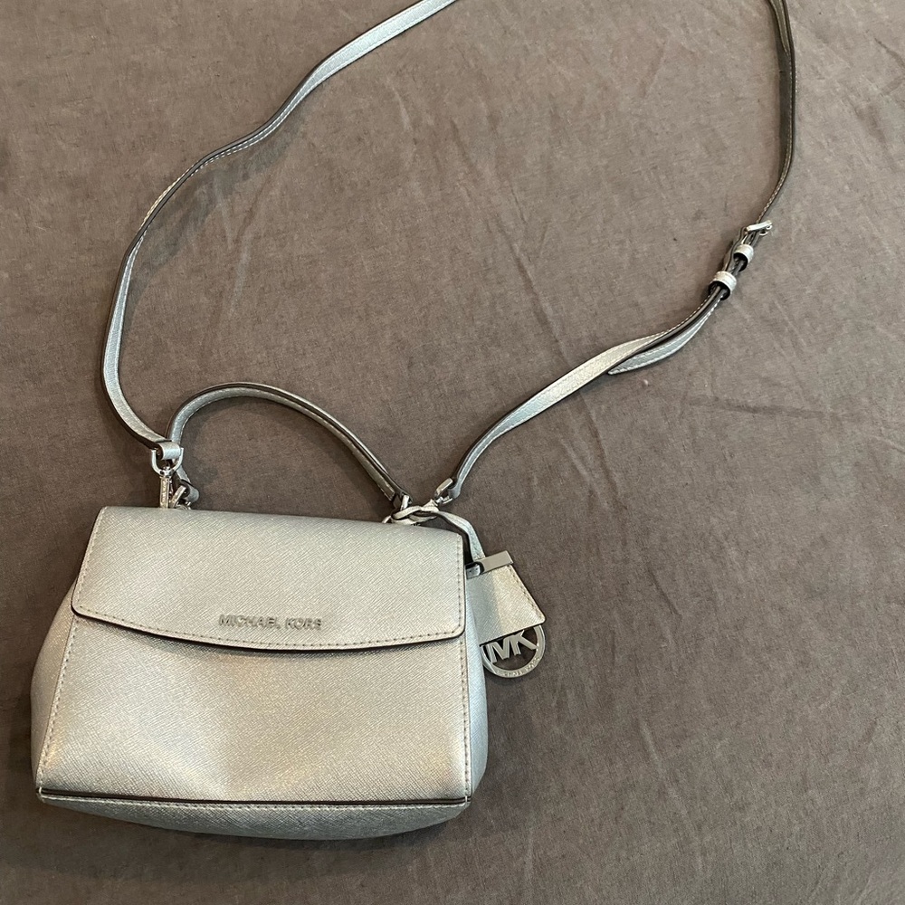 Silver Michael Kors Mini Purse